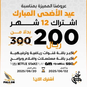 اشتراك فالكون سنة